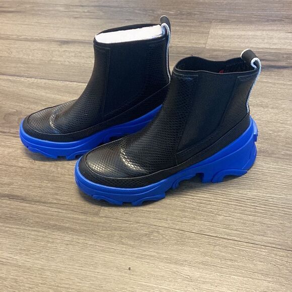Sorel Women's Brex Waterproof Chelsea Black Winter Rain Leather Boots - Picture 1 of 6